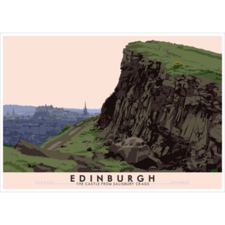 Image of Edinburgh: the Castle from Salisbury Crags by Stewart Bremner